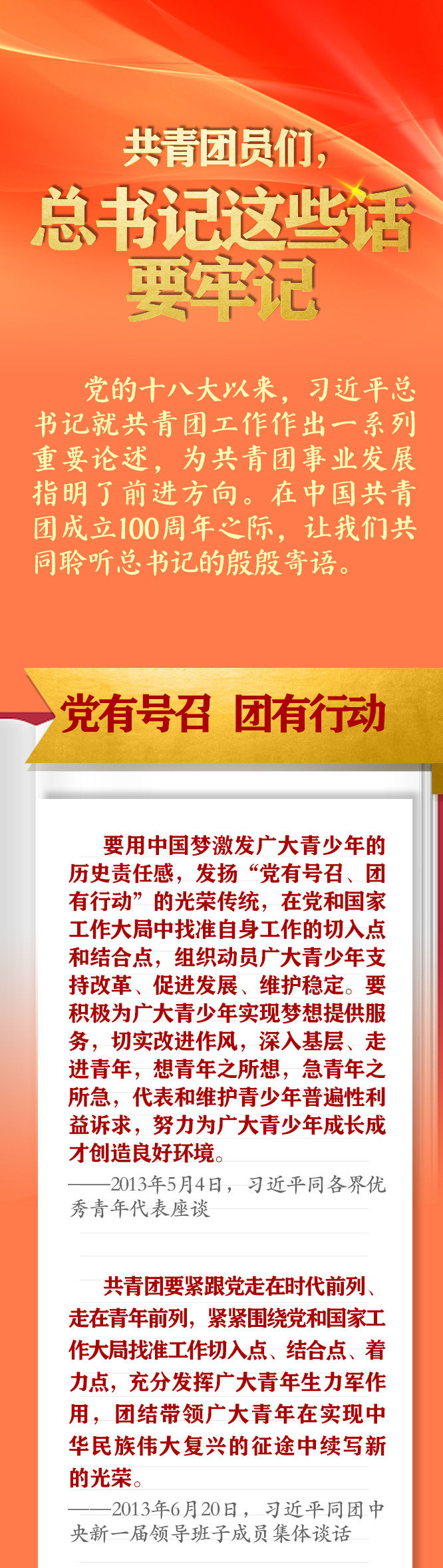 手繪長卷 | 共青團員們，總書記這些話要牢記
