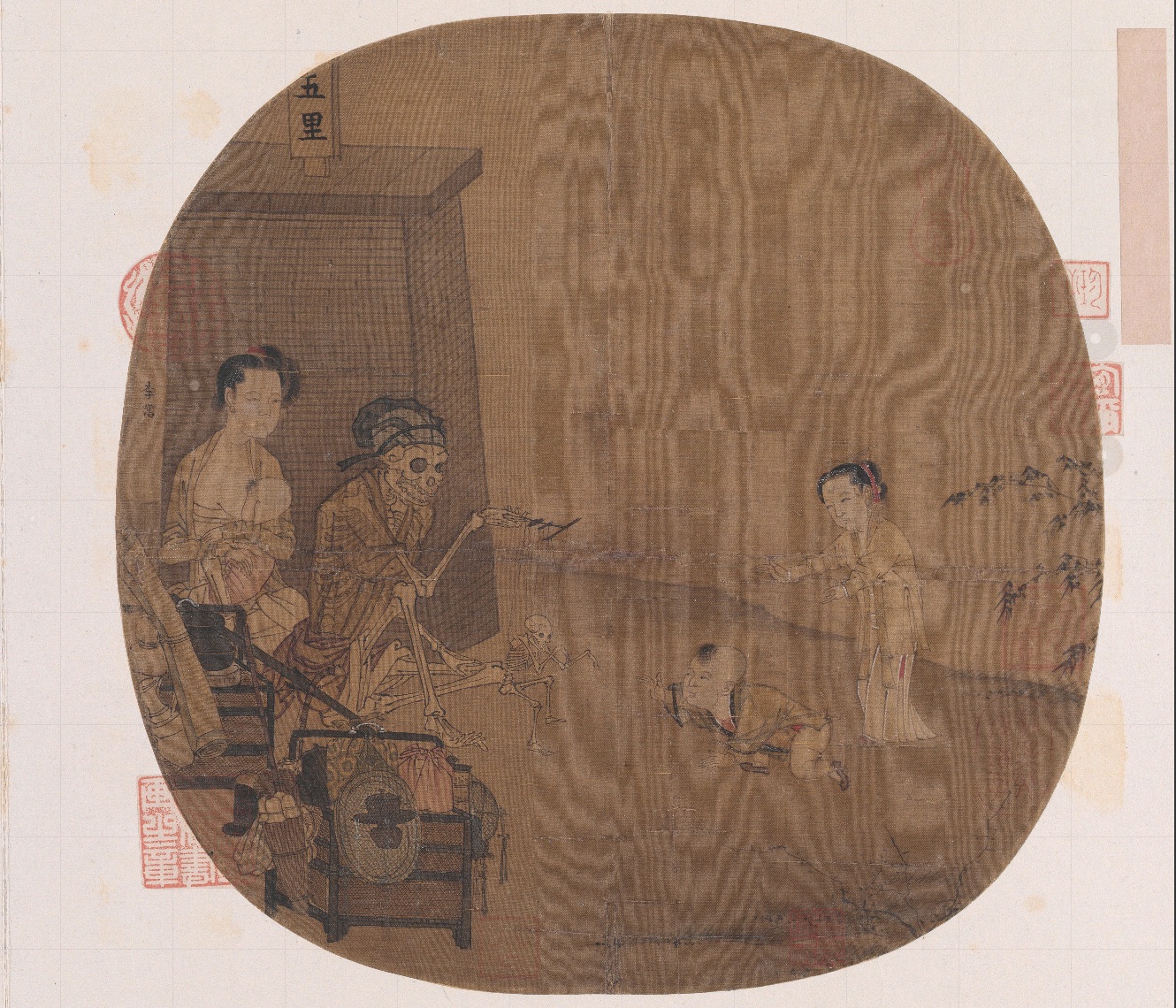 南宋名畫《骷髏幻戲圖》。圖片來源：故宮博物院官方網站
