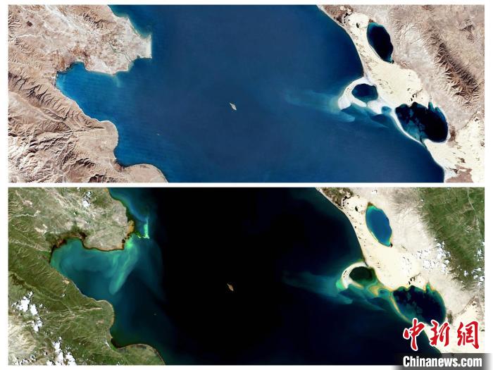 衛(wèi)星鳥瞰“生態(tài)大省”青海：沙化治理明顯，青海湖如藍寶石