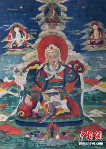 清代唐卡《神變王孔子(貢則楚吉)》 <a target='_blank' href='/'><p align=