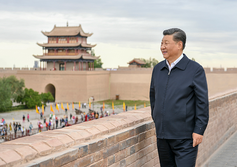 2019年8月20日，習近平總書記來到甘肅嘉峪關關城，登上城樓察看關城整體面貌，聽取河西走廊長城、關隘歷史文化情況介紹。