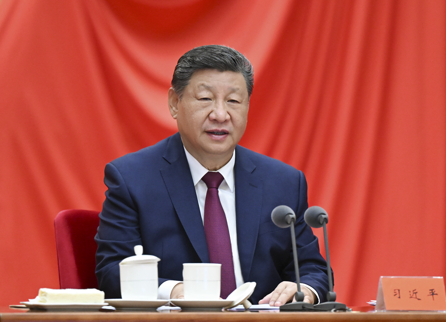 2026年1月12日,中共中央總書記、國家主席、中央軍委主席習近平在中國共產黨第二十屆中央紀律檢查委員會第五次全體會議上發表重要講話。新華社記者謝環馳攝