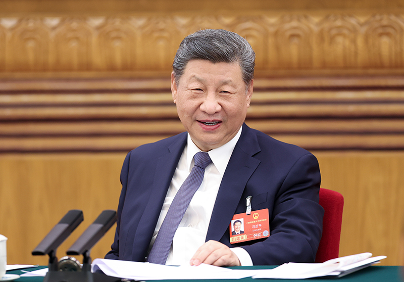 2026年3月5日下午，中共中央總書記、國家主席、中央軍委主席習(xí)近平參加他所在的十四屆全國人大四次會(huì)議江蘇代表團(tuán)審議。