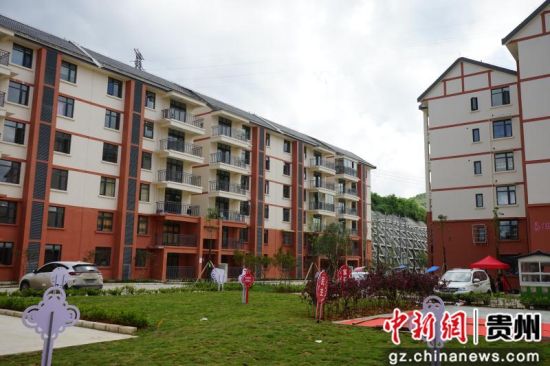 清鎮(zhèn)市2018年易地扶貧搬遷安置點一角。